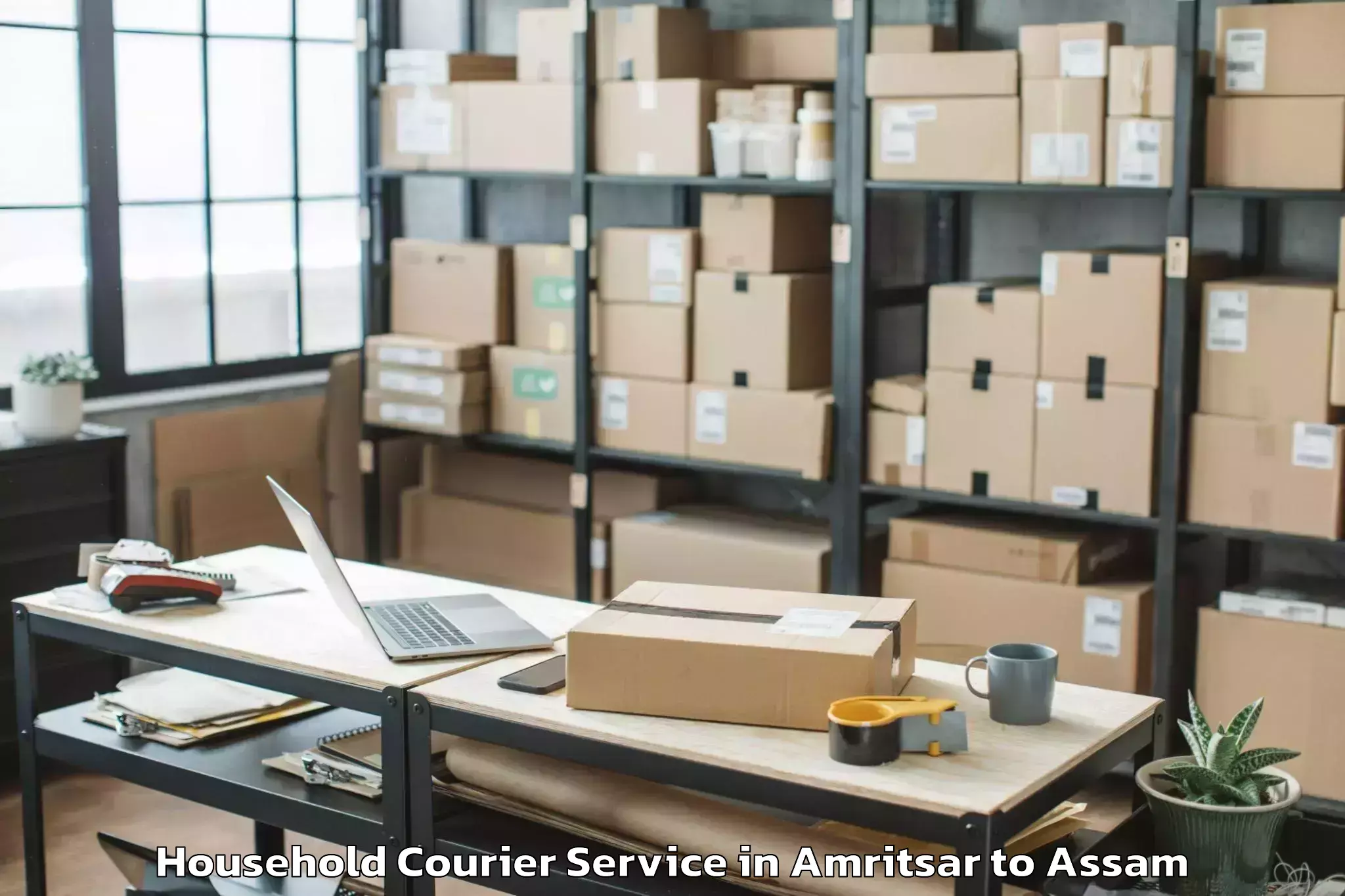 Get Amritsar to Palasbari Household Courier